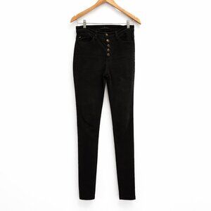 KanCan Brand Woman's Black Button Fly Jeans, Size 4